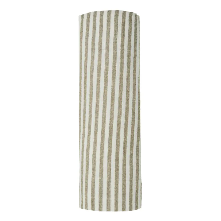 Striped Swaddling Cloths | Olive green- Product image n°0