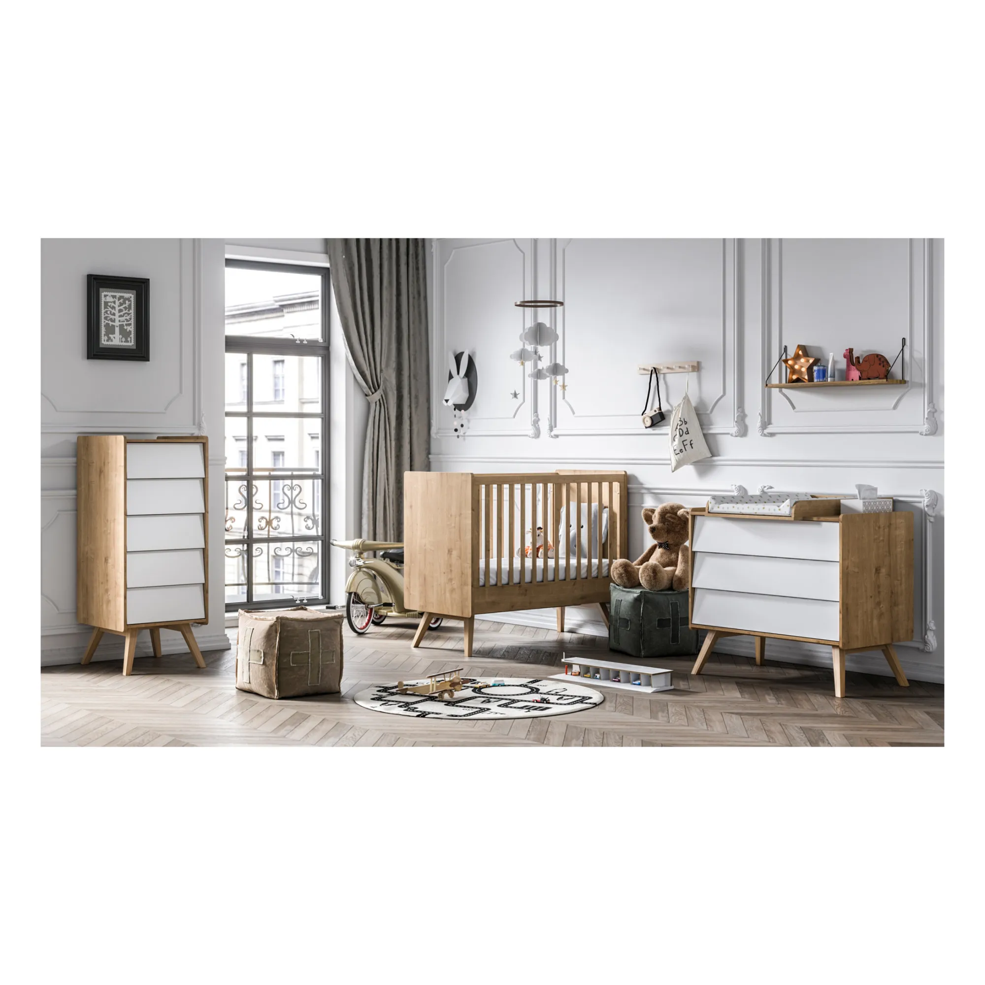 Commode Vintage | Blanc- Image produit n°1