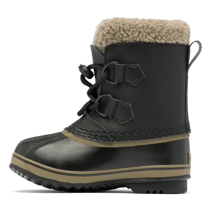 Yoot Pac Coated Leather Fur-Lined Boots | Black- Product image n°2