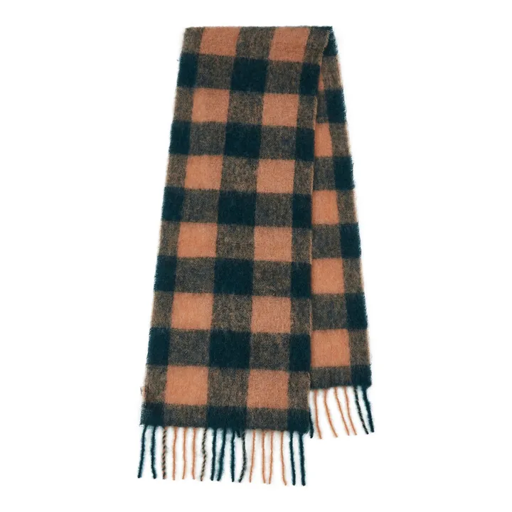 Mincho Check Scarf | Green- Product image n°0