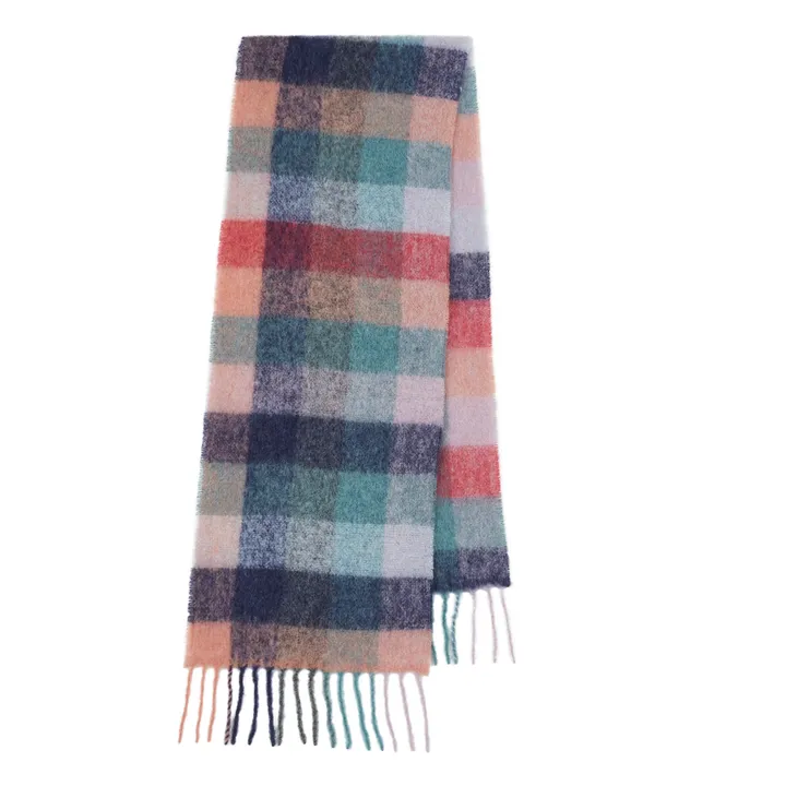 Becksöndergaard Anilopa Check Alpaca Scarf Blue Smallable