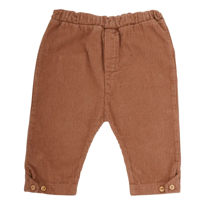 Pantalon Velours Coton Bio Caspar | Camel- Image produit n°2