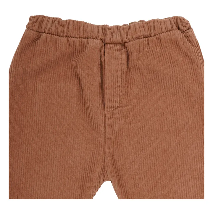 Pantalon Velours Coton Bio Caspar | Camel- Image produit n°5