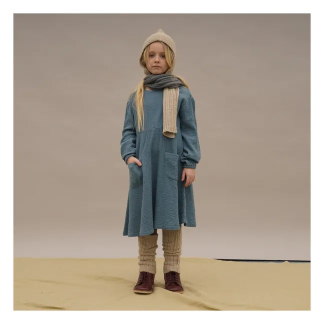 Robe Gaze de Coton Bio Tilda | Bleu ciel