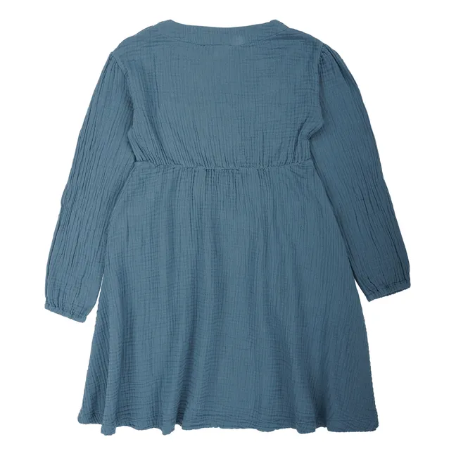 Robe Gaze de Coton Bio Tilda | Bleu ciel