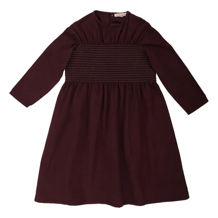 Kleid aus Bio-Baumwolle Amore | Burgunderrot- Produktbild Nr. 0