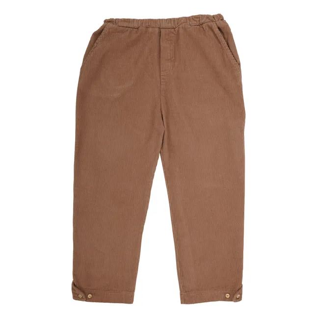 Pantaloni in velluto di cotone organico Caspar | Camel
