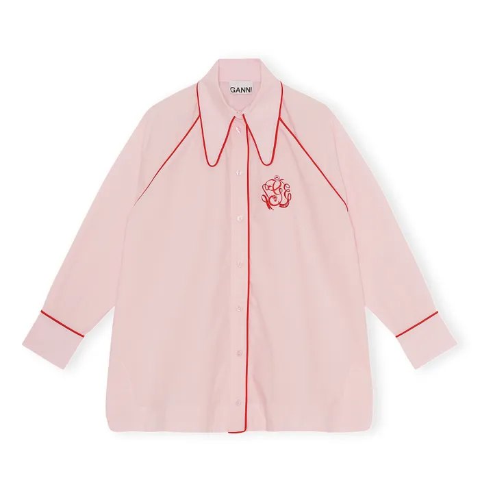 Camisa popelín de algodón | Rosa- Imagen del producto n°0