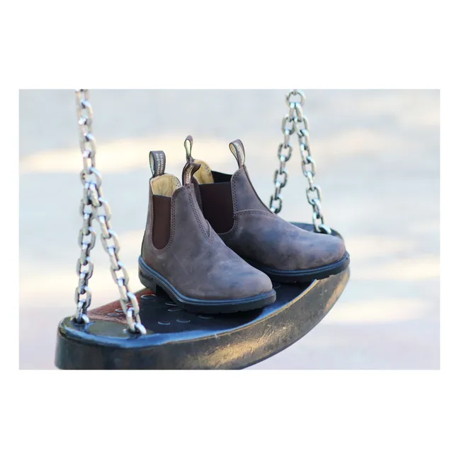 Nubuck Chelsea Boots | Brown