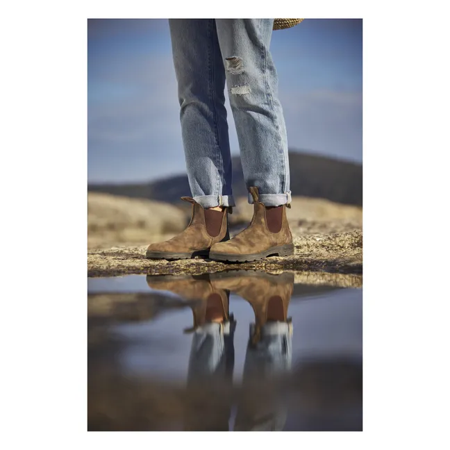 Nubuck Classic Chelsea Boots - Adult’s Collection  | Brown