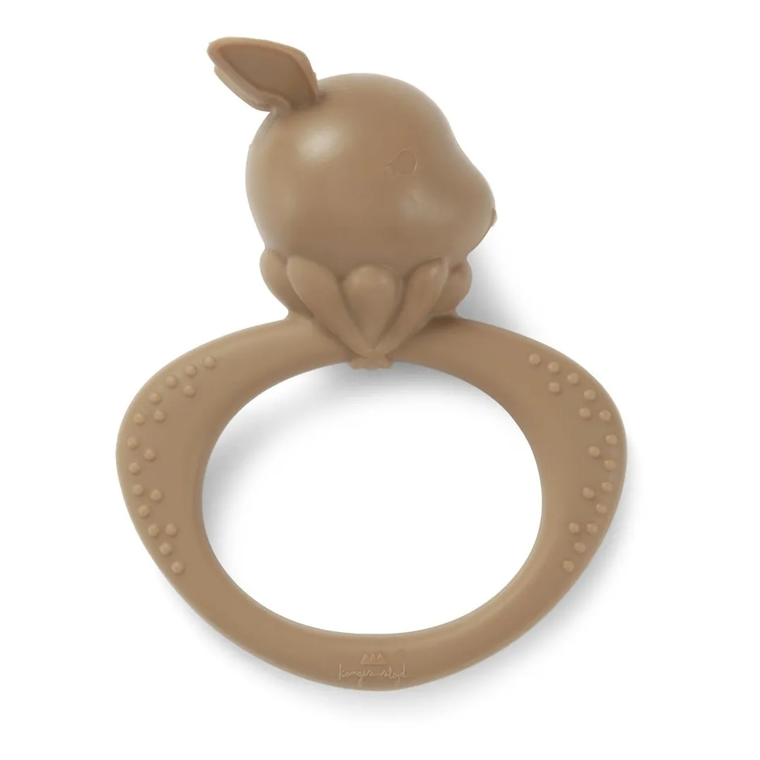 Konges Sløjd Brown Bunny Teething Ring