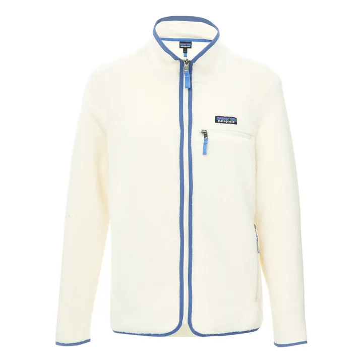 Polaire Zippée Retro Pile | Naturel- Image produit n°0