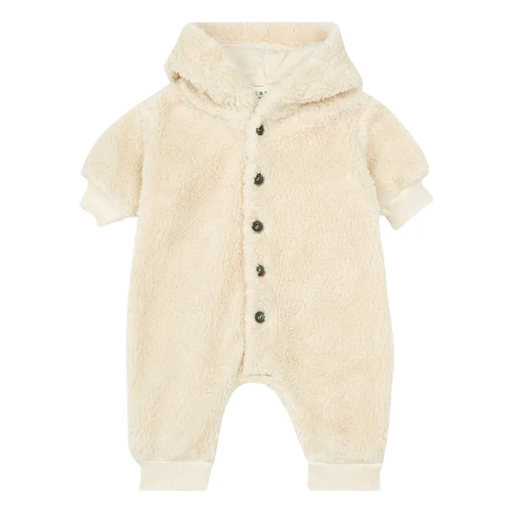 Fleece Baby Snowsuit | Ecru- Product image n°0