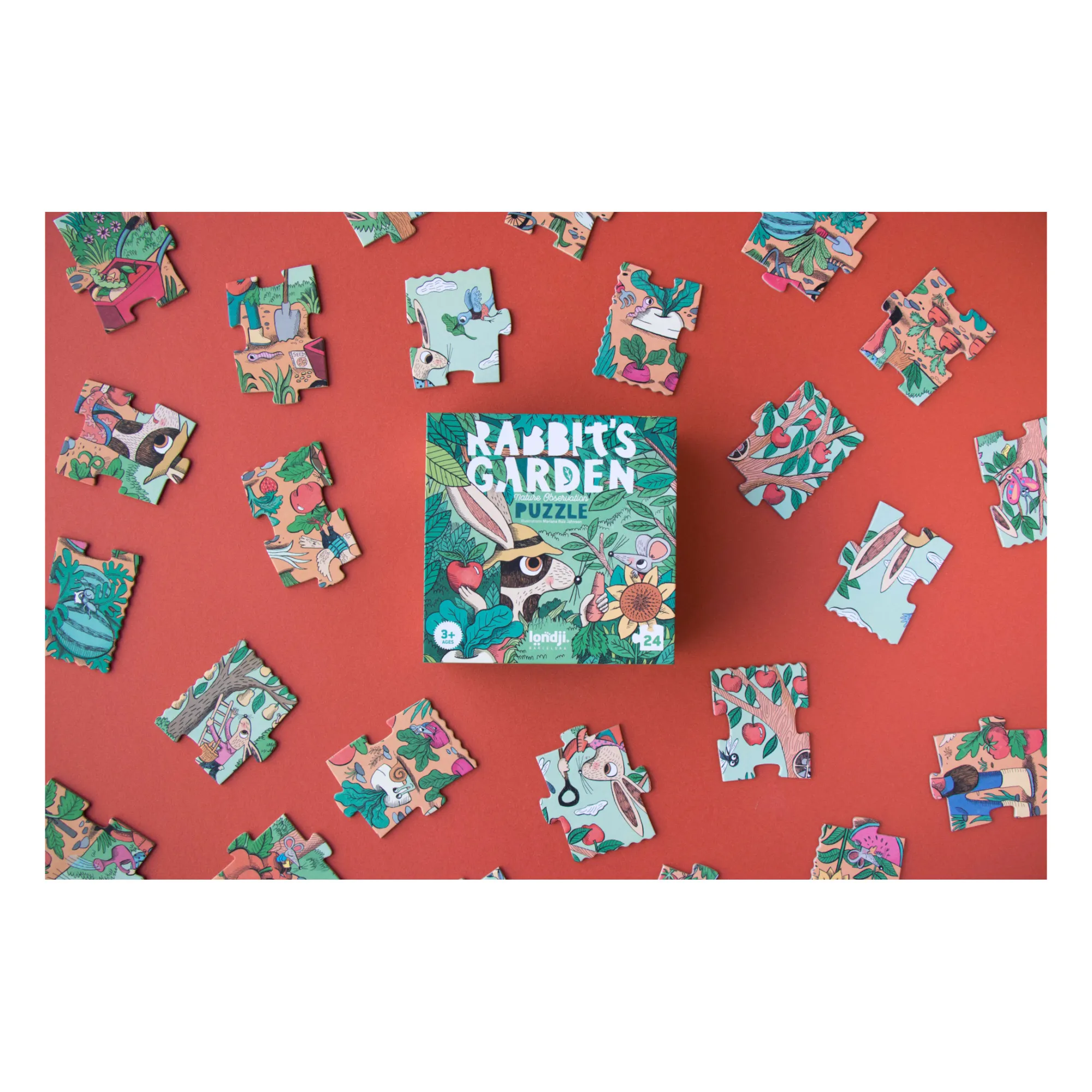 Puzzle Rabbit's Garden - 24 pièces- Image produit n°1