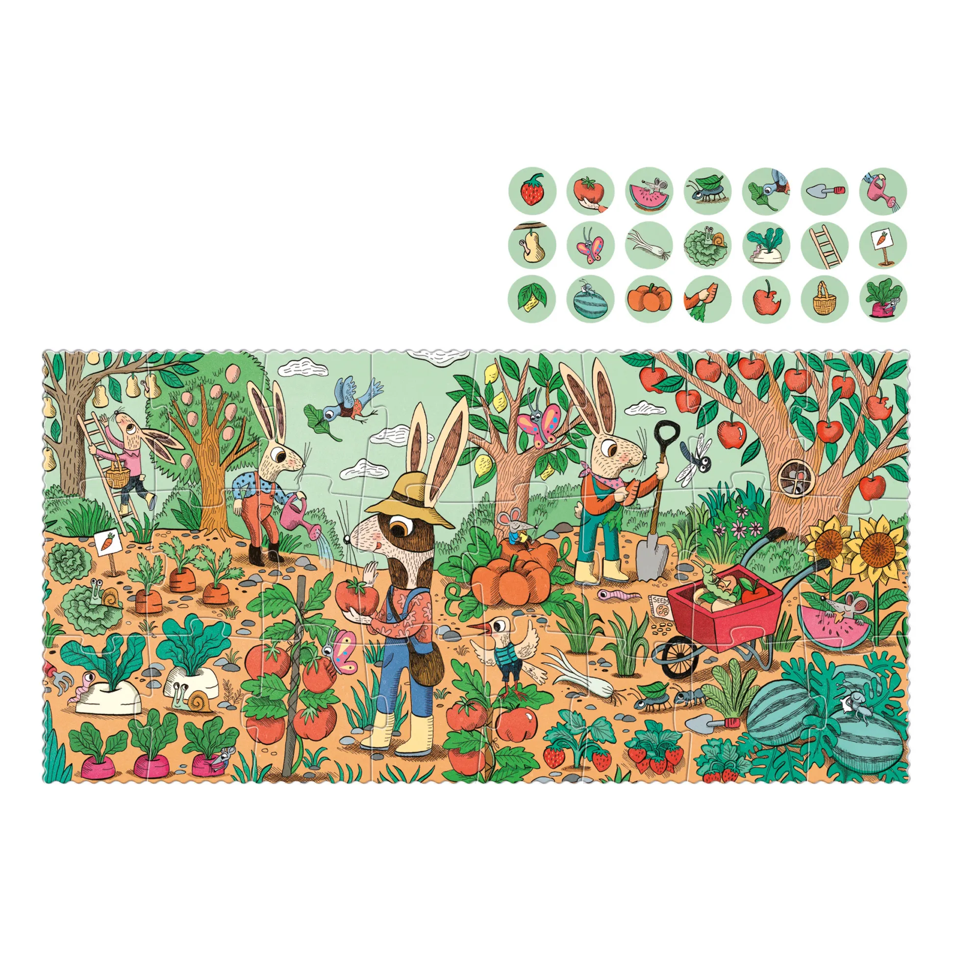 Puzzle Rabbit's Garden - 24 pièces- Image produit n°2