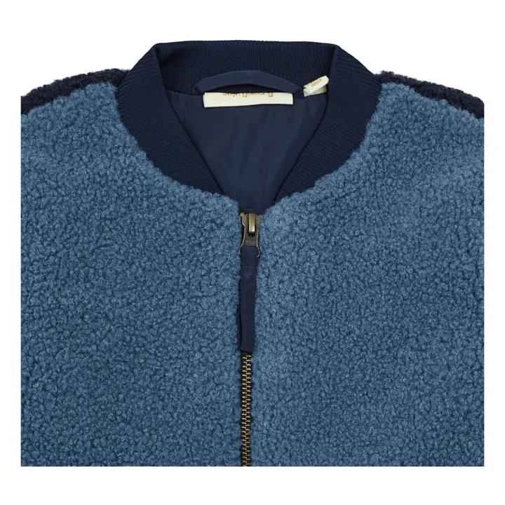 Gabino Sherpa Jacket | Blue- Product image n°1