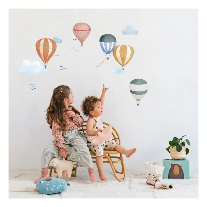 Stickers easy Montgolfiere Aquarelle - Image produit n°1