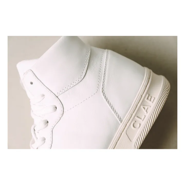 Malone Triple White High-Top Sneakers | White- Product image n°4