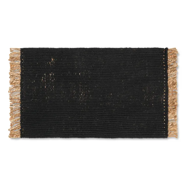 Block-Fußmatte aus recyceltem Material | Schwarz