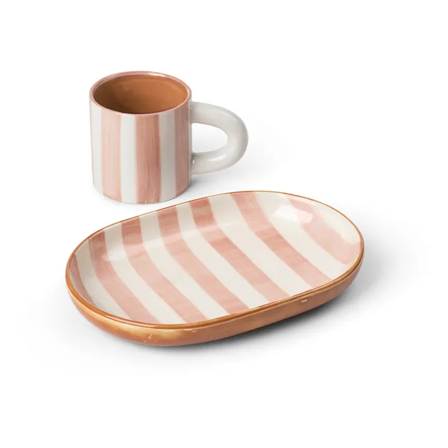 Milu Porcelain Cup and Saucer | Pink