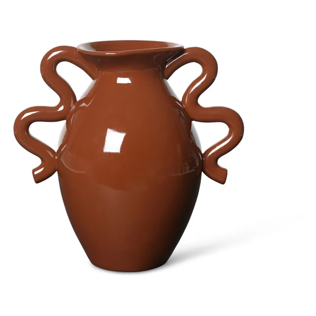 Verso Stoneware Vase | Terracotta