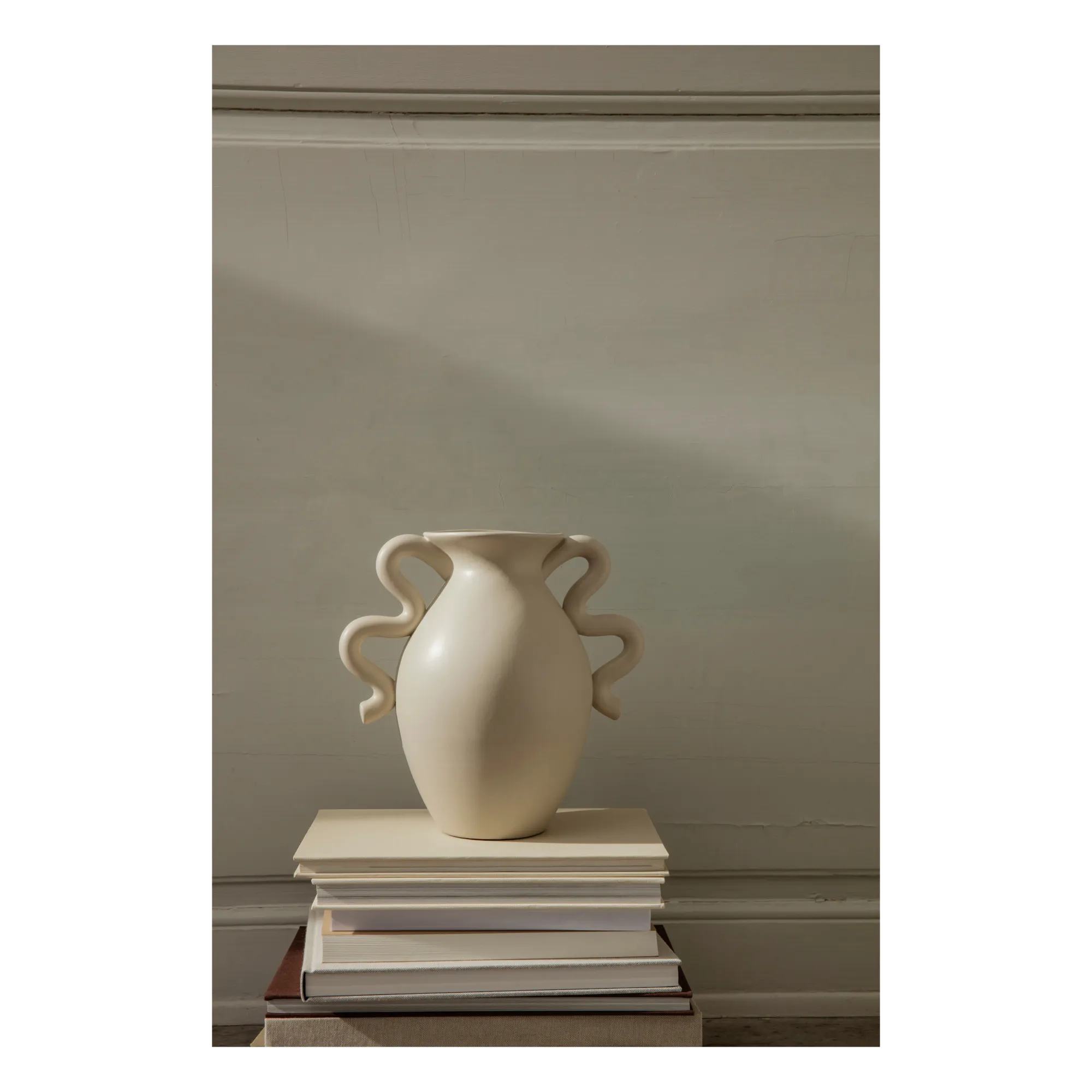 Vase Verso en grès  | Crème- Image produit n°3