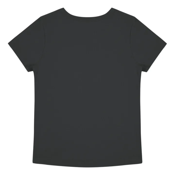 T-Shirt aus Bio-Baumwolle- Homewear  | Schwarz- Produktbild Nr. 1