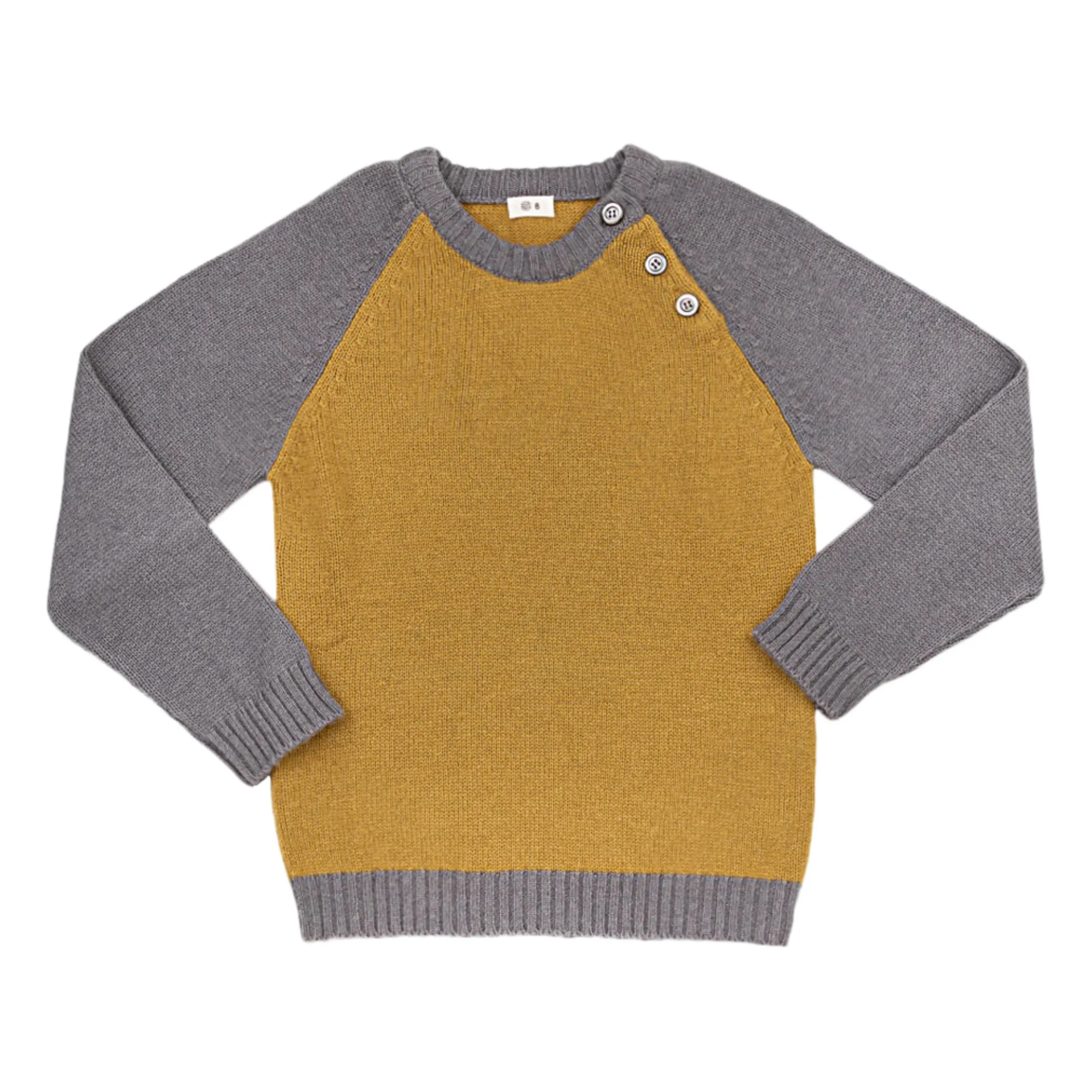 Ketiketa Grey Georges Two-Tone Woollen Jumper