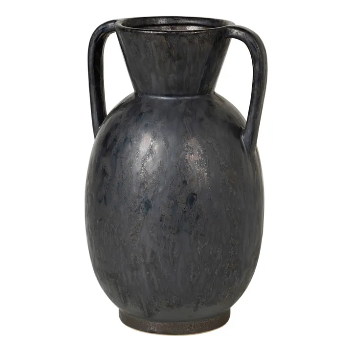 Jarrón de cerámica Simi | Negro- Imagen del producto n°0