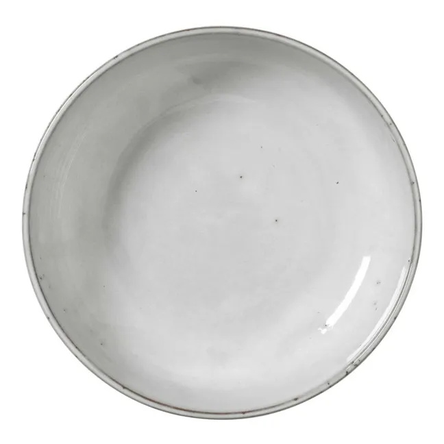 Assiette creuse Nordic nordic sand en grès | Gris clair