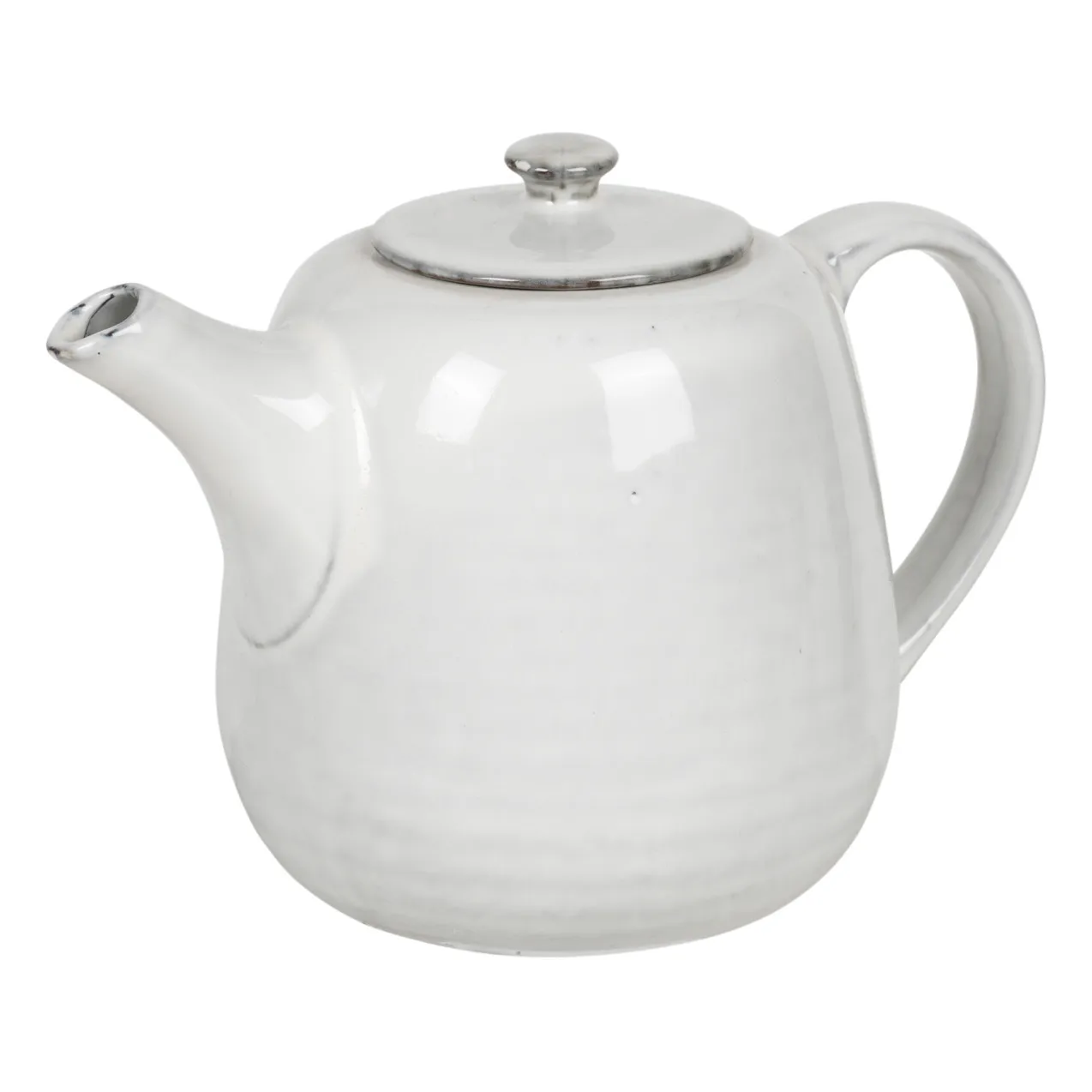 Broste Copenhagen Light Grey Nordic Sand Stoneware Teapot