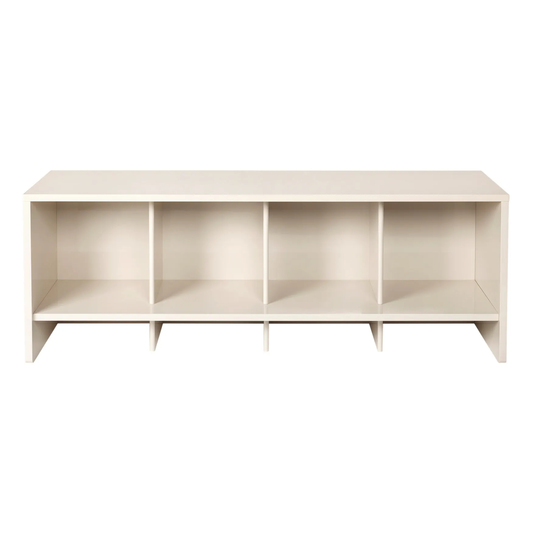 Broste Copenhagen Light Grey Tenna Low Lacquered Wood Shelf
