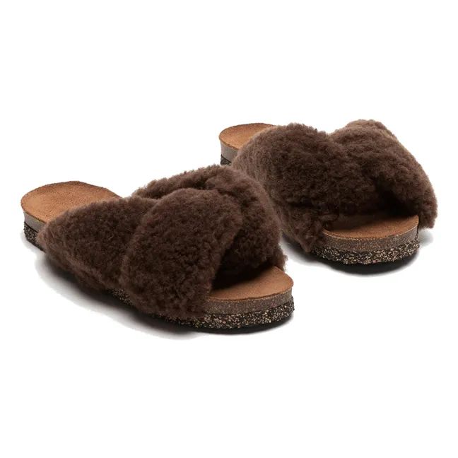 Mules Teddy Lou | Chocolat