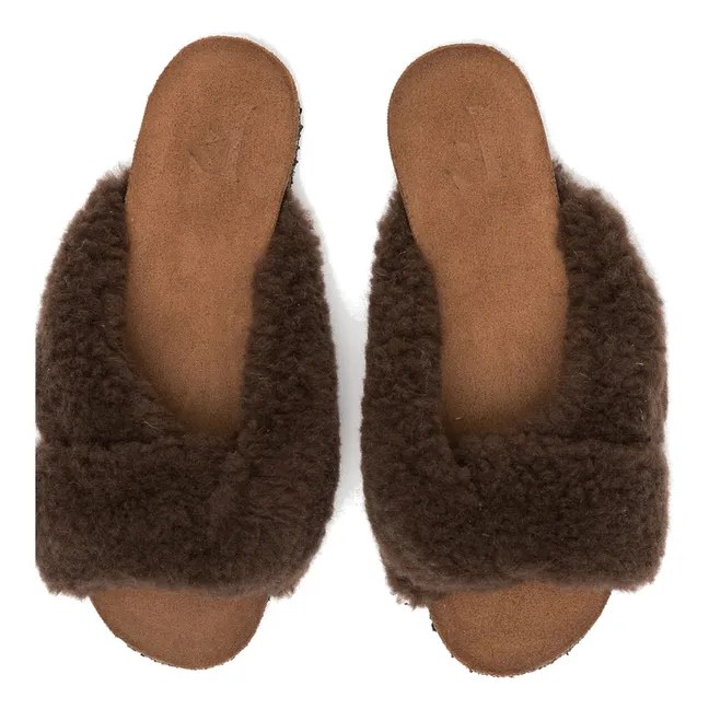 Mules Teddy Lou | Chocolat
