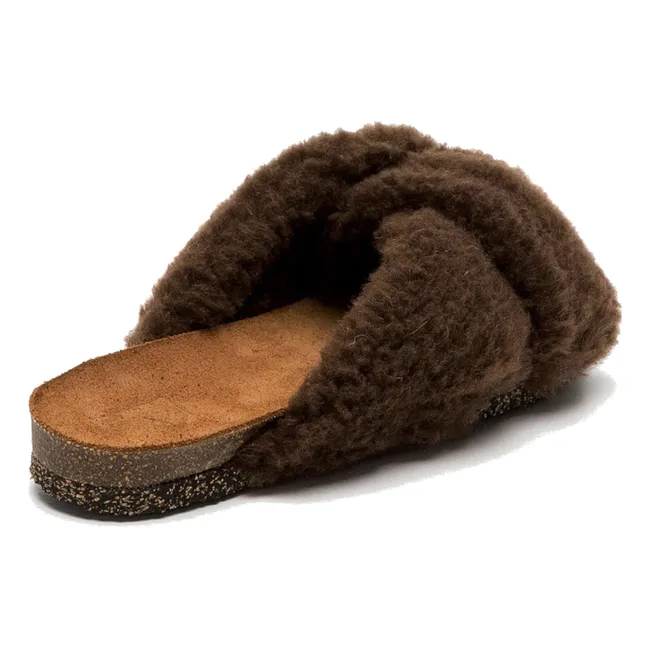 Mules Teddy Lou | Chocolat