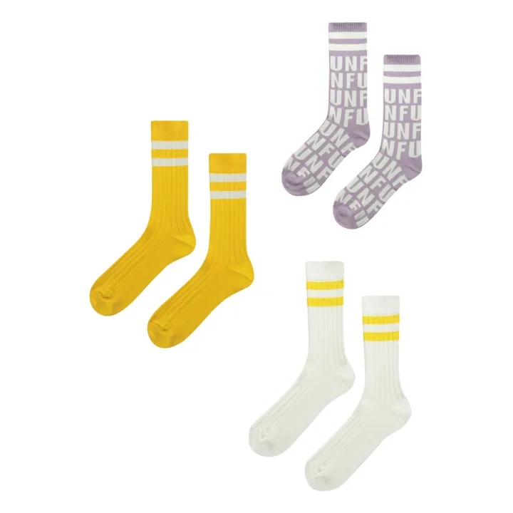Fun Capsule Socken 3er-Set - Damenkollektion  | Seidenfarben- Produktbild Nr. 0