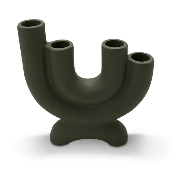 Ceramic Candle Holder | Grey- Product image n°0