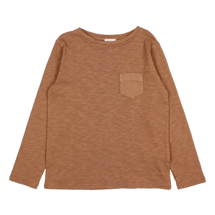 T-shirt in cotone bio Tasca | Camel- Immagine del prodotto n°0