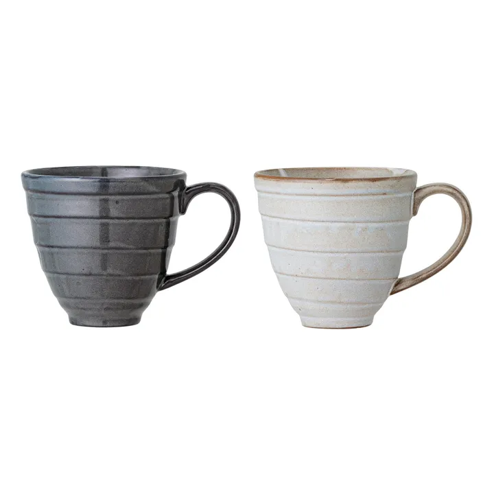 Tasse Masame en grès - Set de 2 | Blanc- Image produit n°0