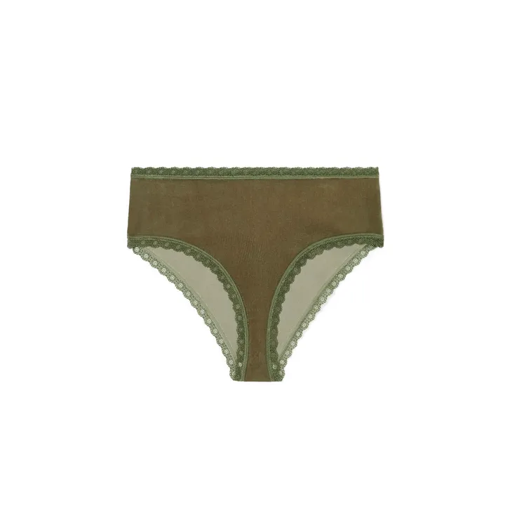 Louise Misha Braguitas de terciopelo y talle alto Rina