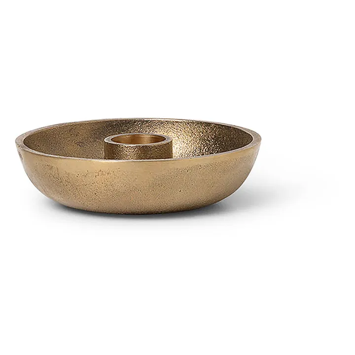 Bowl Brass Candle Holder | Brass- Product image n°0
