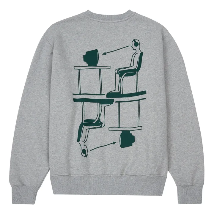 Audiovisual Organic Cotton Sweatshirt | Grey- Product image n°0