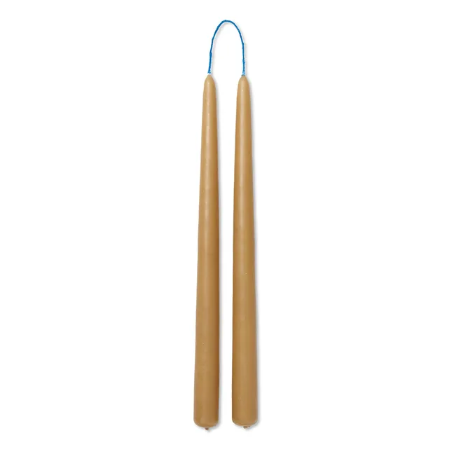 Dipped Candles - Set of 2 | Straw Yellow