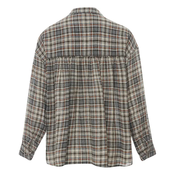 Camicia in lana Licati Twill | Grigio- Immagine del prodotto n°1