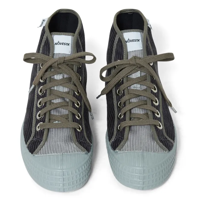 Novesta Sneakers Star Dribble con lacci in velluto Grigio