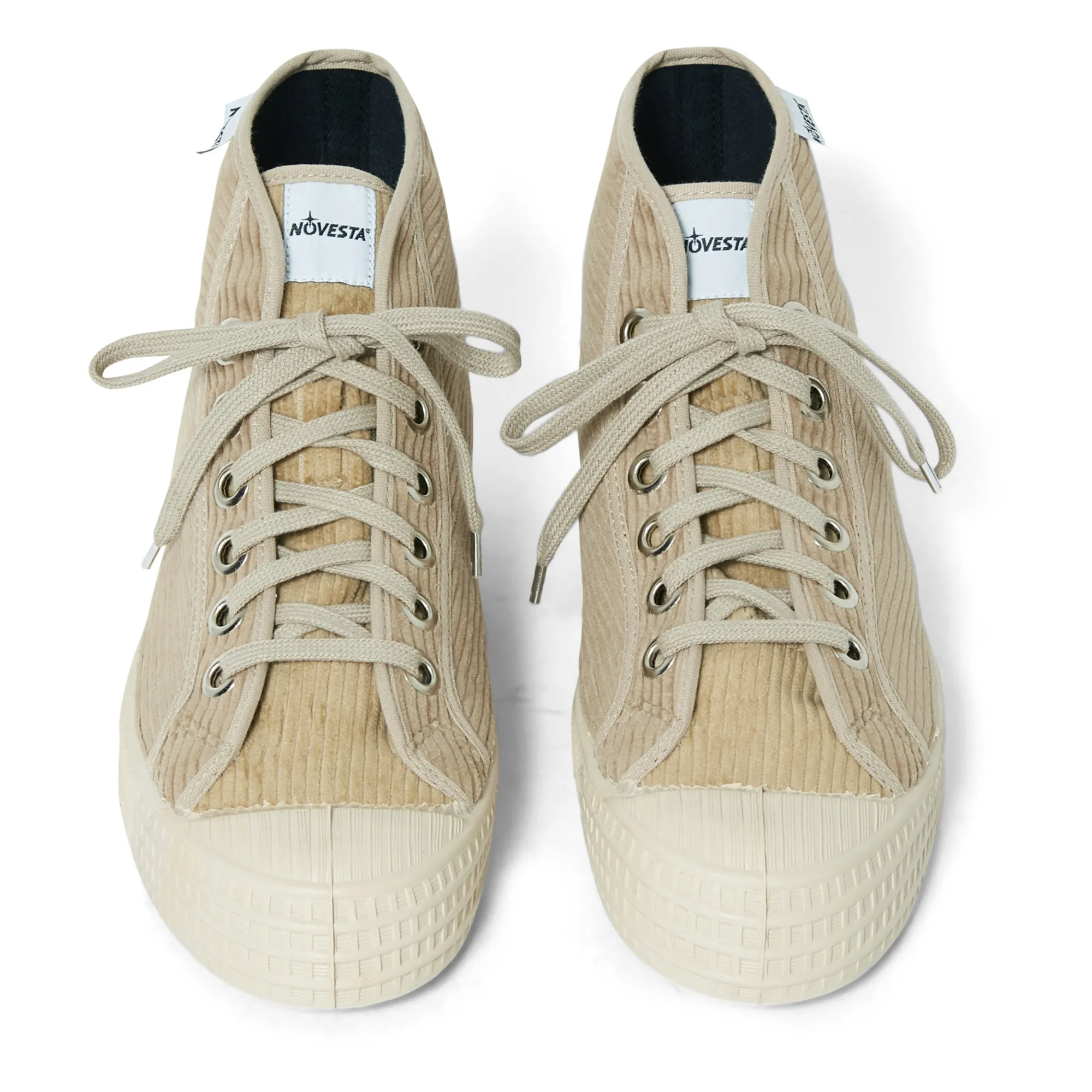 Novesta Sneakers Star Dribble con lacci in velluto Beige