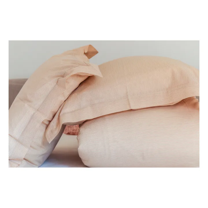Funda nórdica de algodón tejido a mano Lilly | Rojo- Imagen del producto n°5