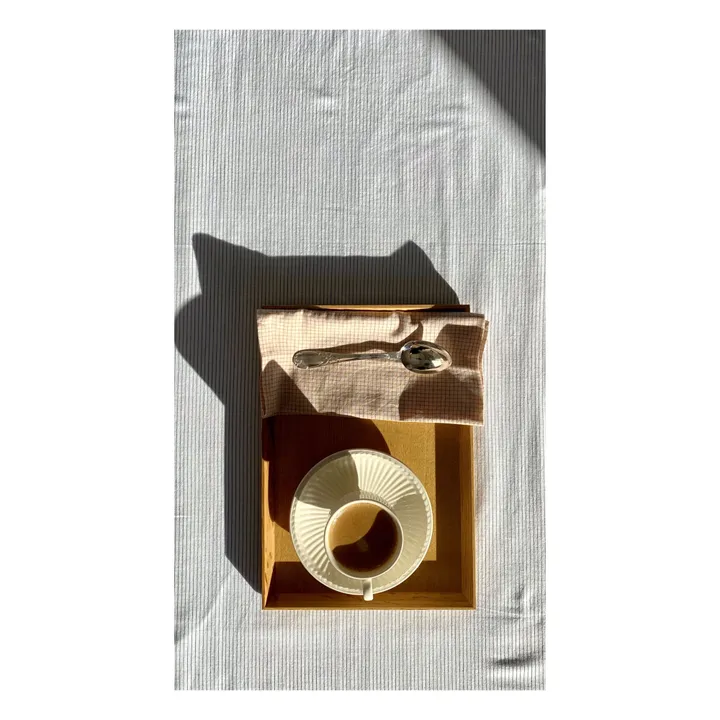 Servilleta de algodón estampado hecho a mano Grace - Set de 8 | Rojo- Imagen del producto n°3