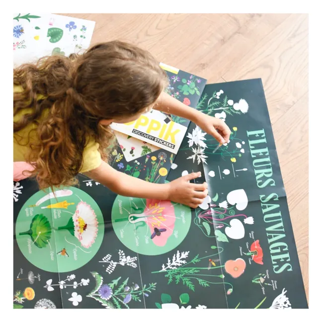 Póster con pegatinas Botánica