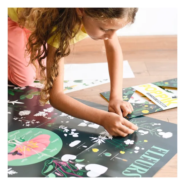 Póster con pegatinas Botánica